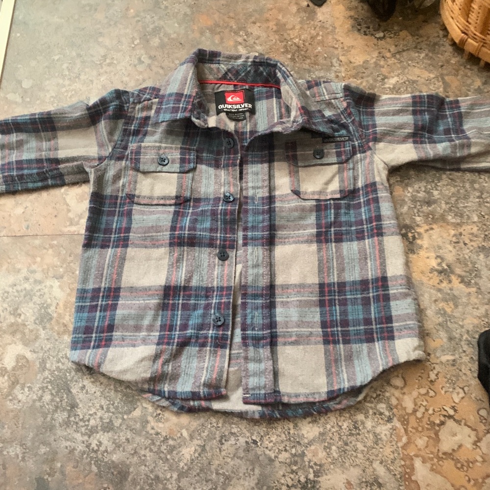 Quicksilver 18 month plaid
